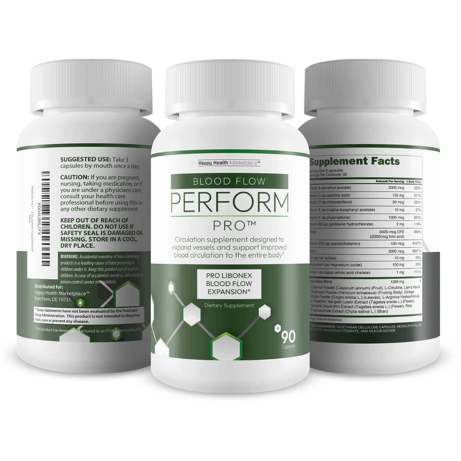 Perform Pro – Our Best Blood Flow Booster for Improved Performance & Stamina