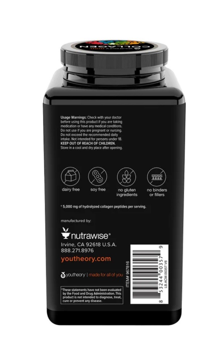 youtheory Men’s Collagen, Advanced Formula, 390 Tablets