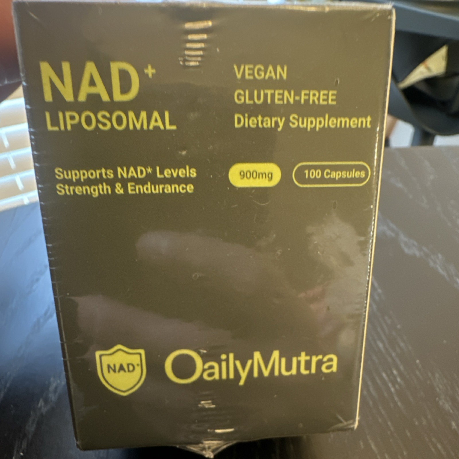 OailyMutra NAD+ Liposomal 900mg 100 Vegan Gluten-Free Capsules Adult Supplement