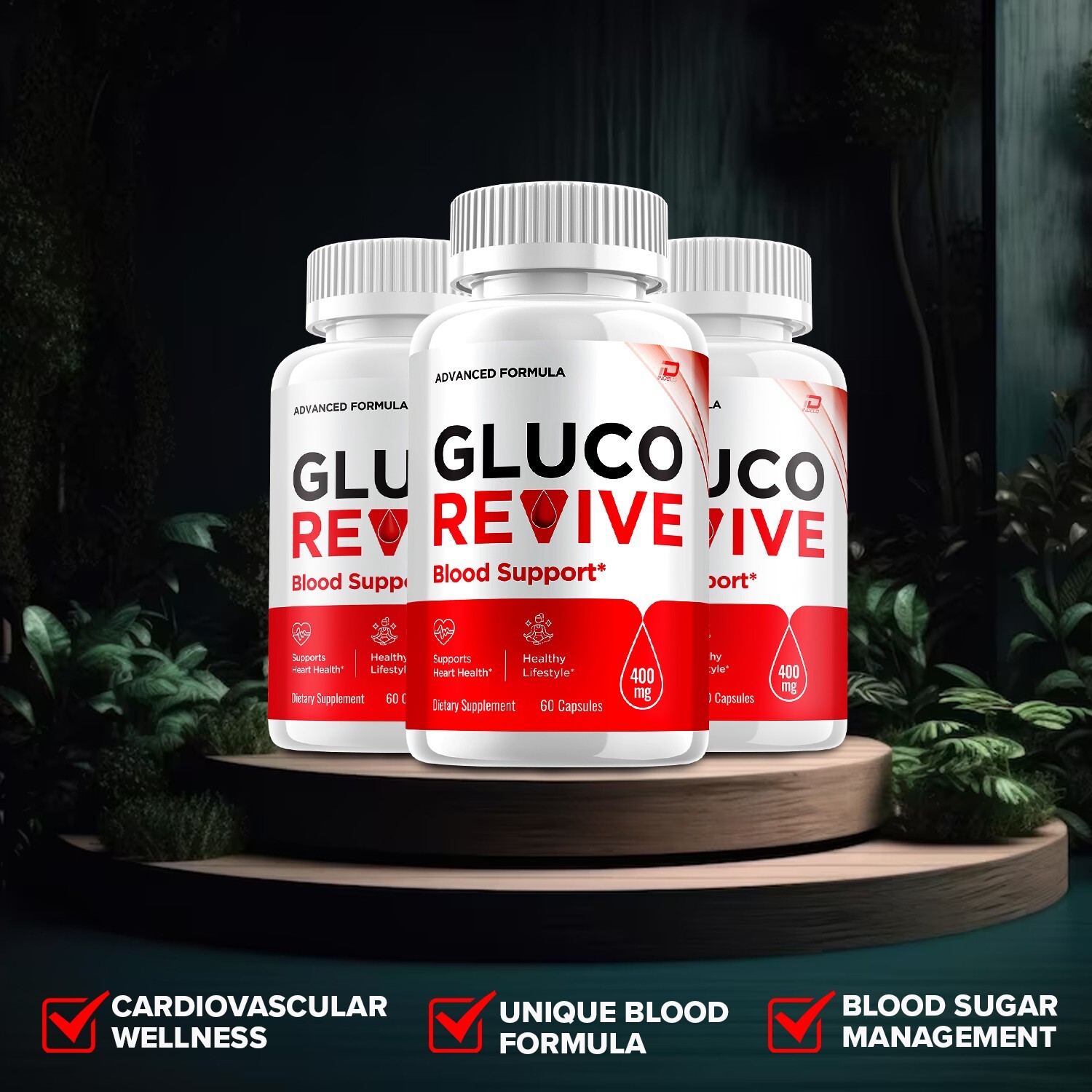 (1 Pack) Gluco Revive Capsules – GlucoRevive All Natural, Glyco Optimizer