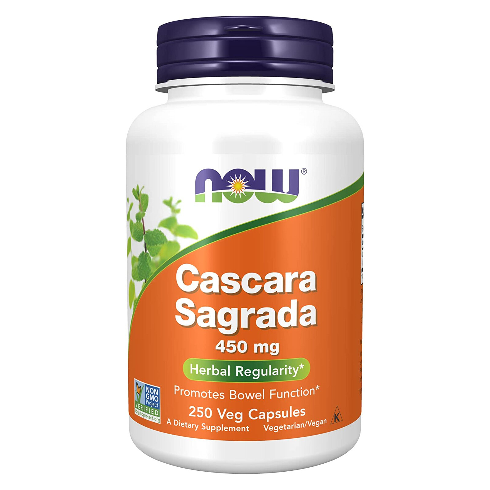 NOW FOODS Cascara Sagrada 450 mg 250 Veg Capsules