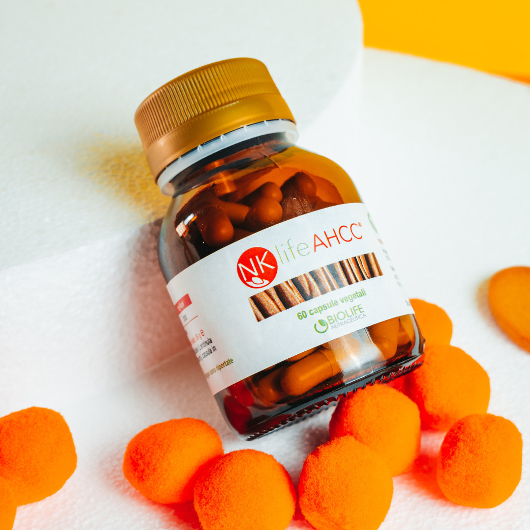 NKlife AHCC® 60cp 600mg | estratto di Fungo Shiitake Lentinula E. Vegan OK