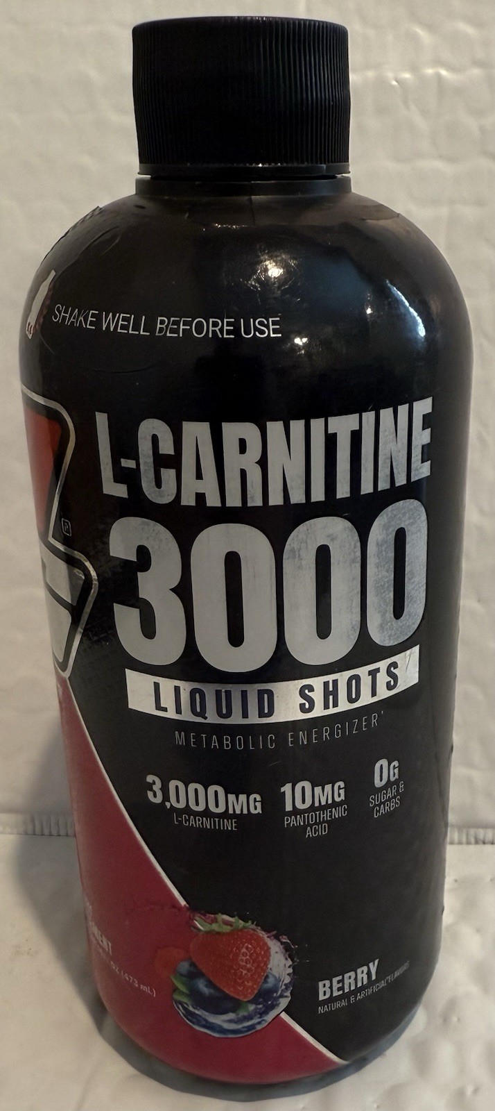Prosupps L-Carnitine 3000 Liquid Shots, Berry, 16 fl oz (473 ml)🍓🫐