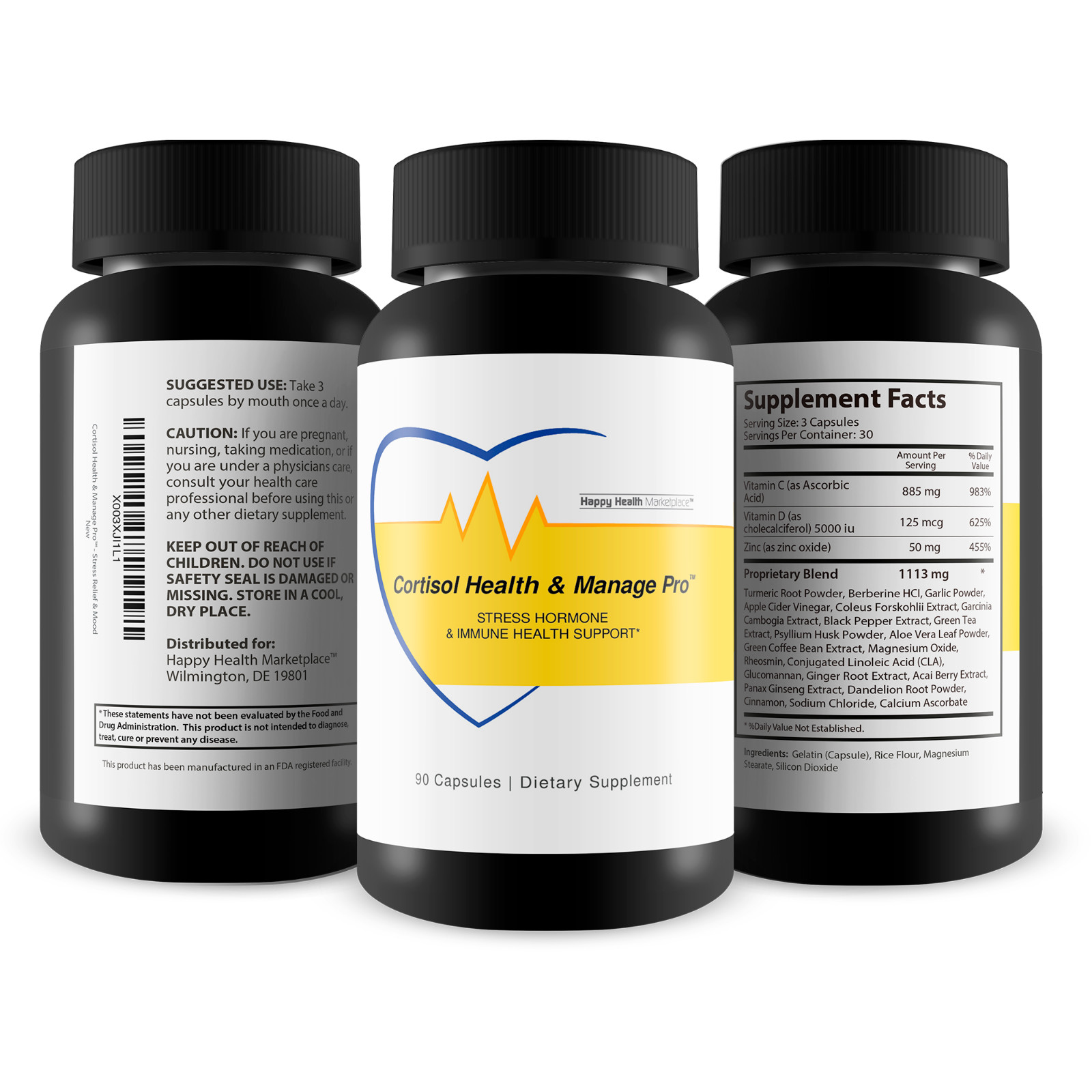 Cortisol Health & Manage Pro – Stress Hormone & Immune Support – Stress Relief
