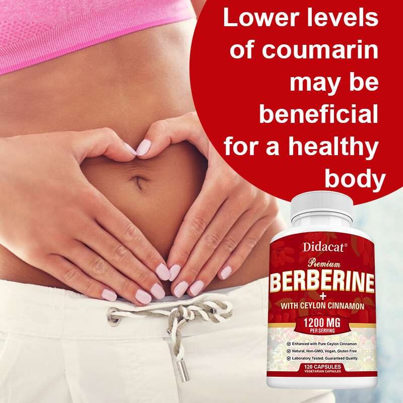 Blood Sugar Support Supplement 1200mg Berberine Cinnamon Extract