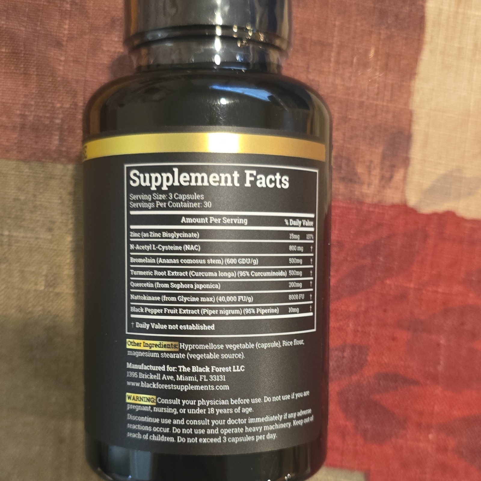Black Forest Spike Detox 7-in-1 Extra Strength Vegan Non-GMO 90 Capsules