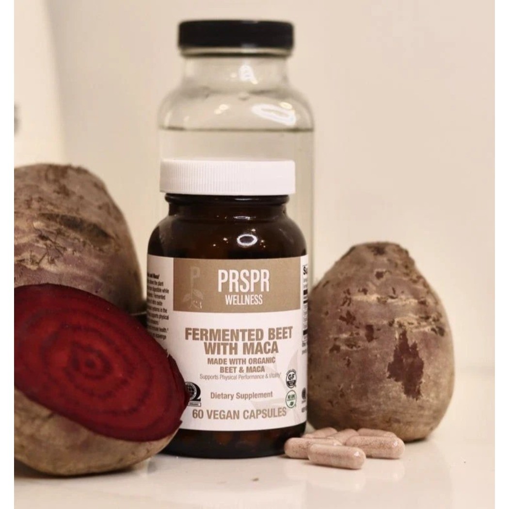NEW PRSPR Wellness Fermented Beet with Maca 60 Vegan Capsules Non-GMO