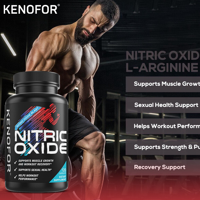 Nitric Oxide Booster L Arginine, L-Citrulline 1300mg 120 Caps Highest Potency
