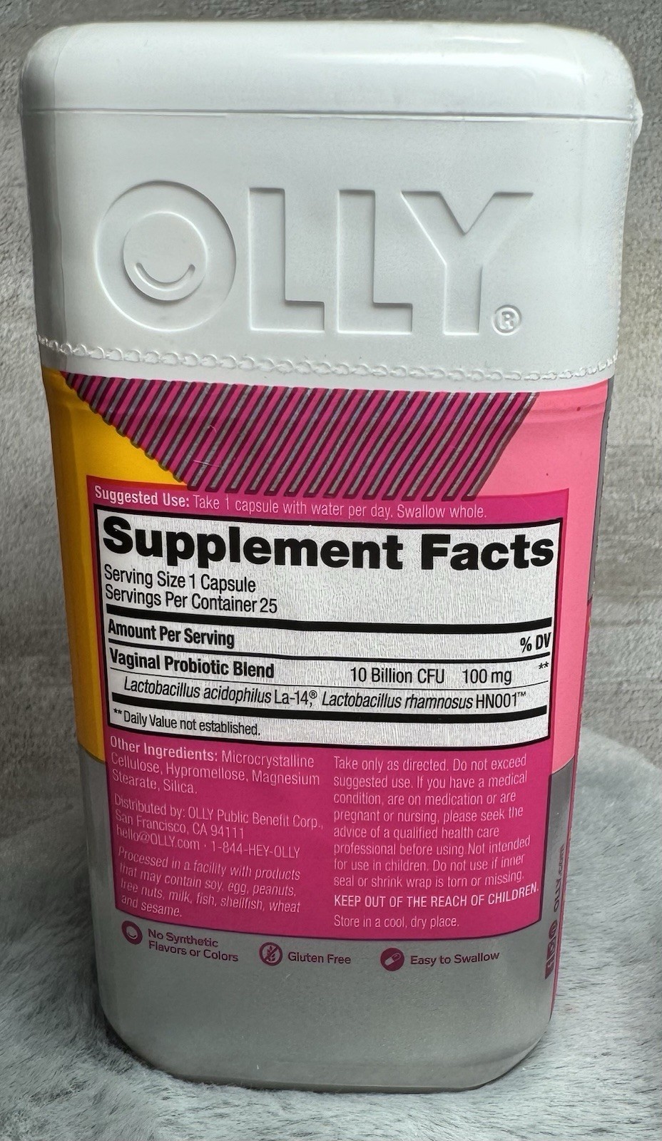 Olly Happy Hoo-Ha Multi-Strain Vaginal Probiotics 25 Capsules Exp 12/2026