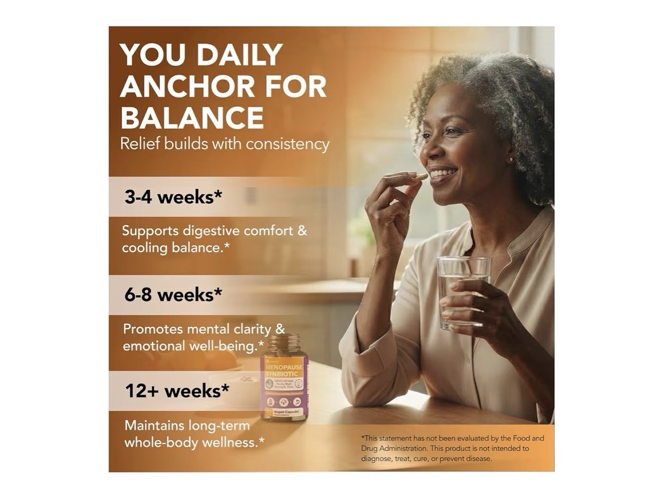 Intimate Rose Menopause Support Synbiotic Vegan Non-GMO Gluten-Free 60 Capsules