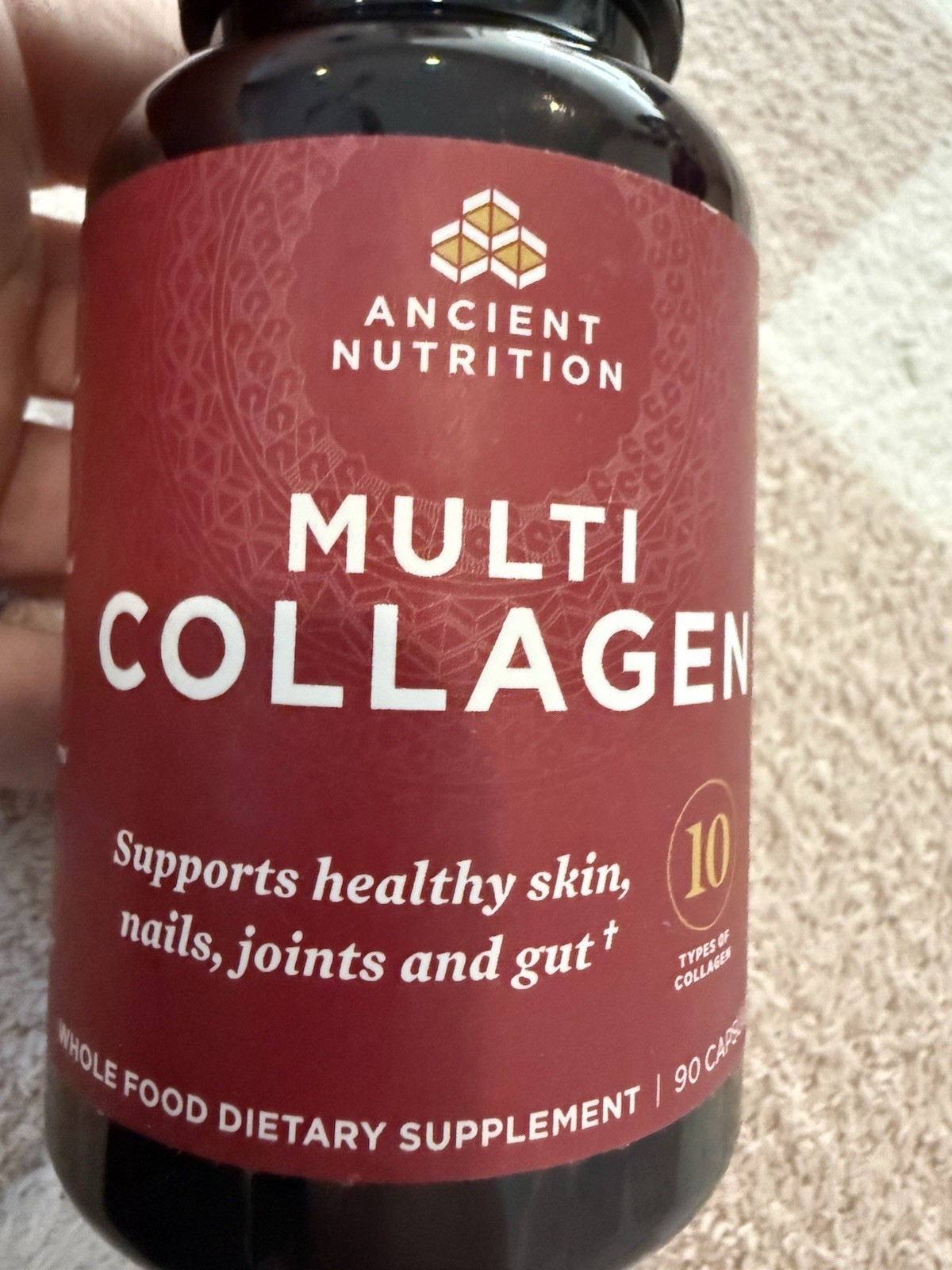Ancient Nutrition Collagen Hydrolyzed Multi Collagen Supplement – 90 Capsules