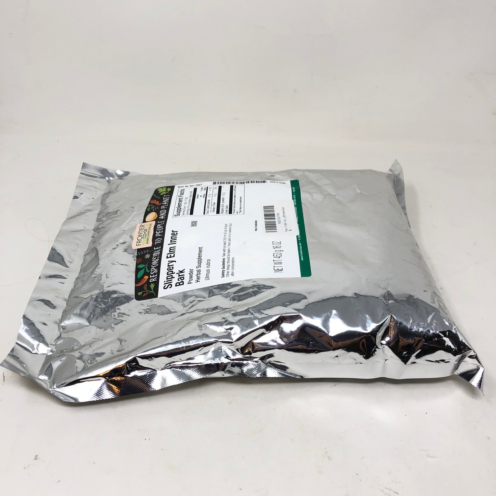 Slippery Elm Inner Bark Powder 16 oz Frontier Co-op NEW Herbal Supplement