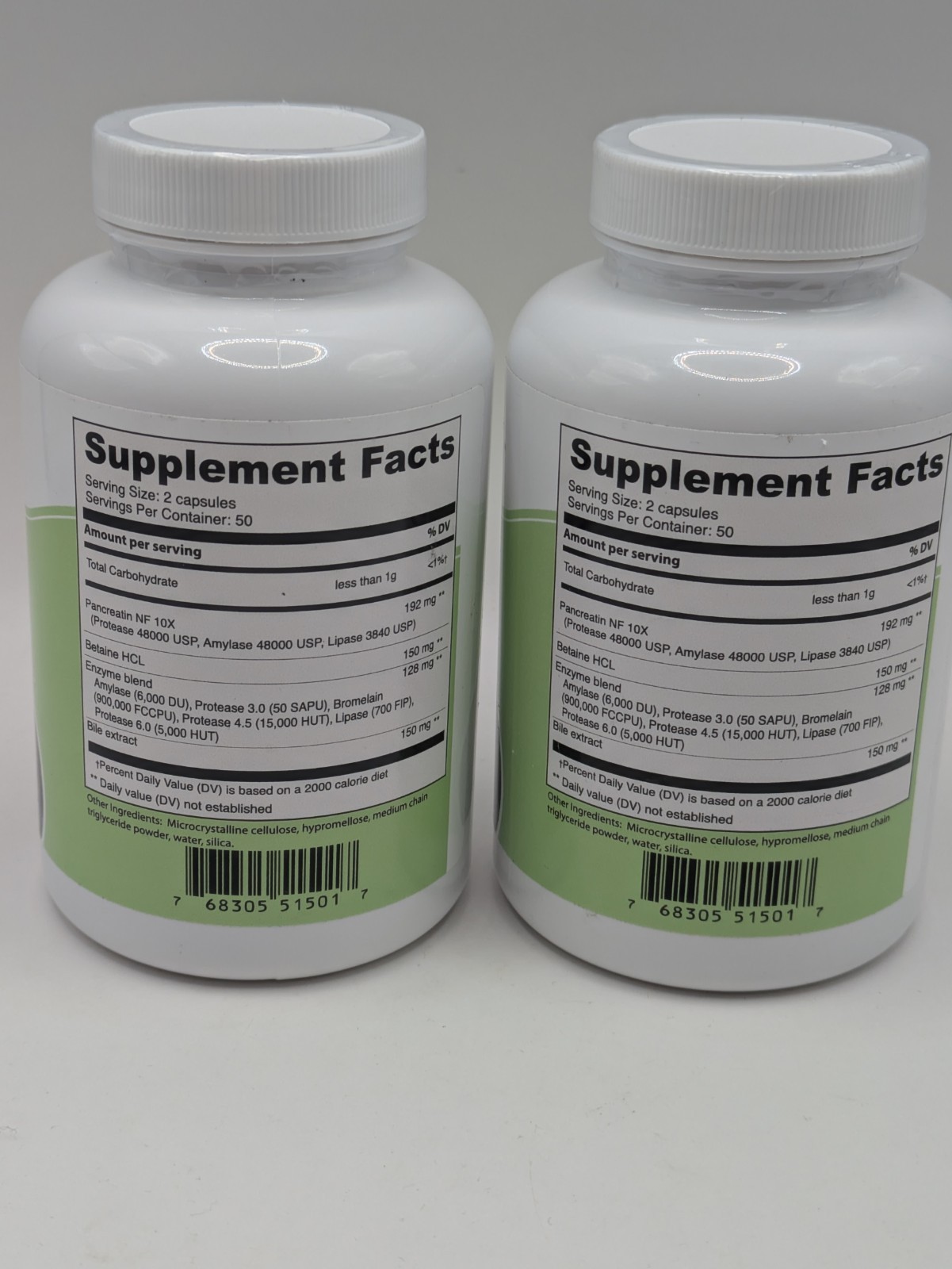 NaturalSlim Helpzymes 2-Pack Digestive Formula Digestive Enzymes Capsules09/2026
