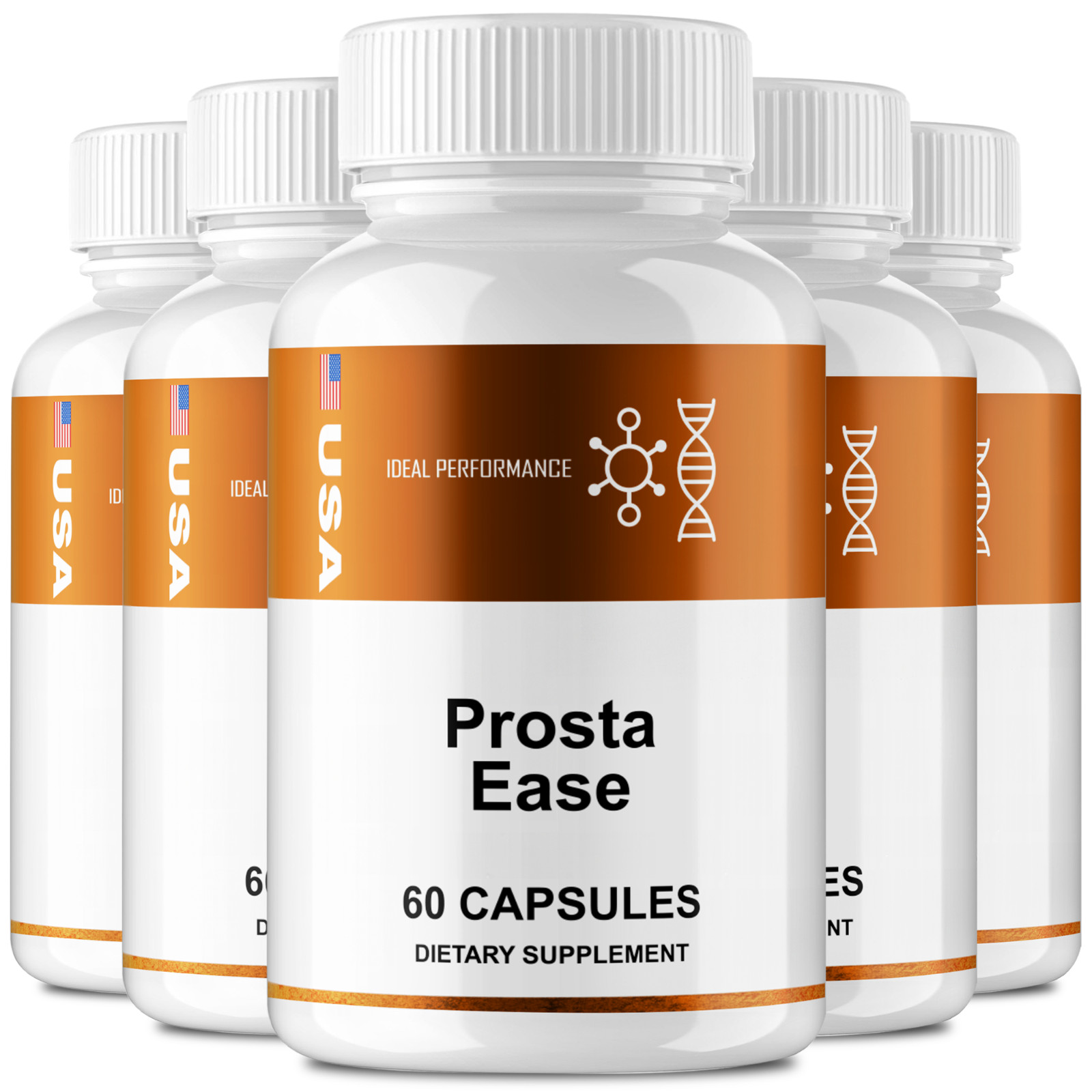 ProstaEase Capsules – Official Prosta Ease for Men Supplement Pills (5 Pack)