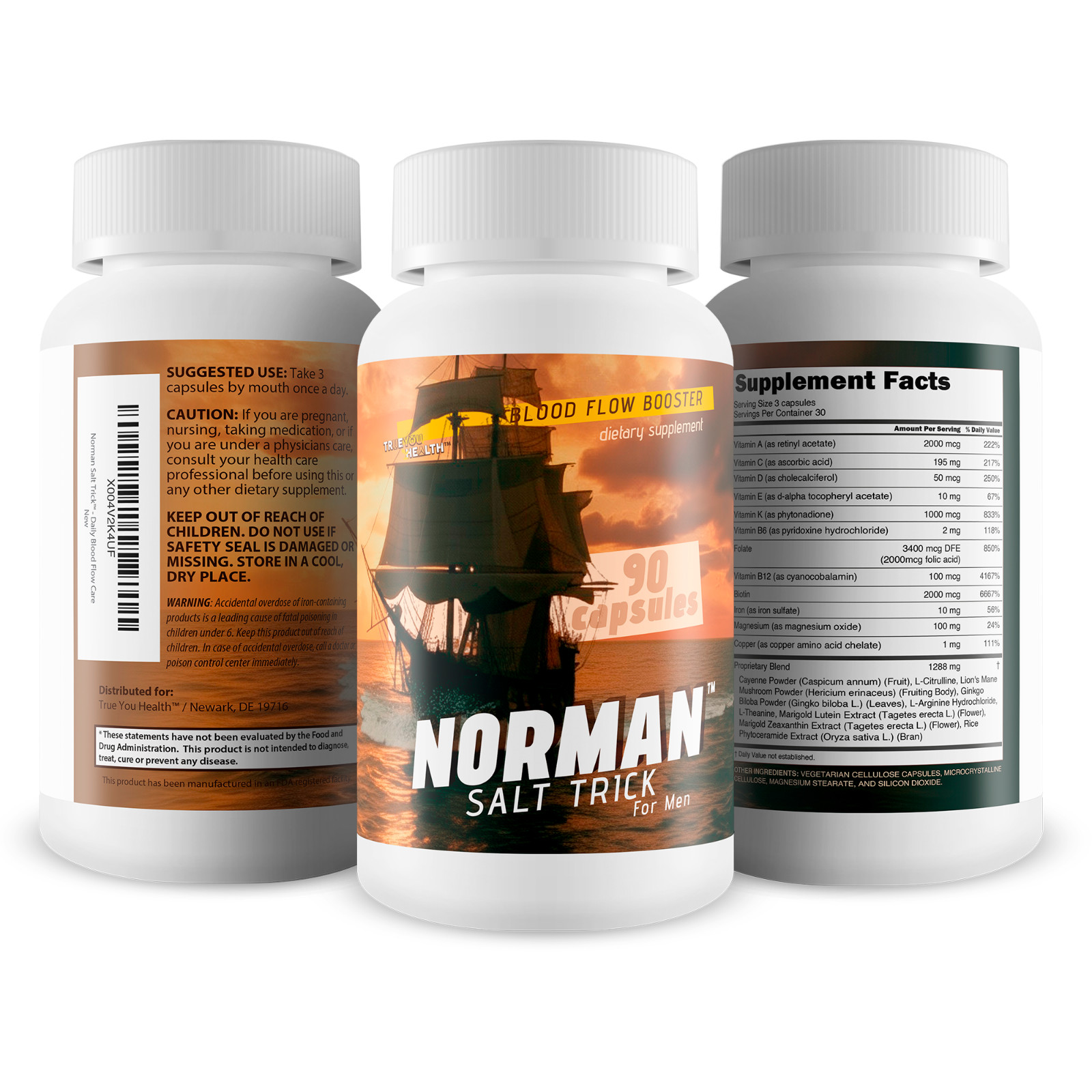 Norman Salt Trick – Our Best Blood Flow Booster Supplement – Circulation Support