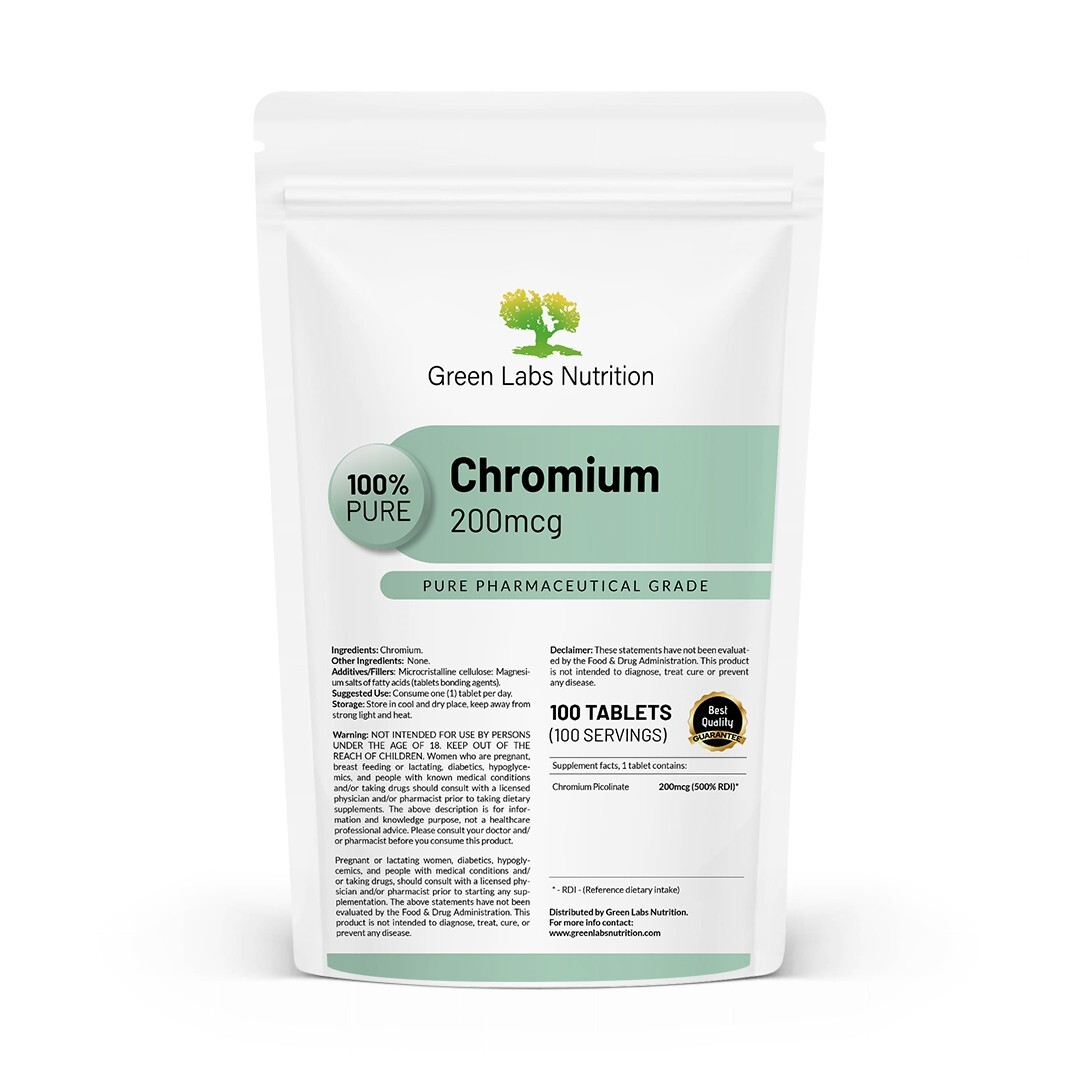 Chromium Picolinate 200 mcg Weight Loss Cholesterol Support Appetite Supressant