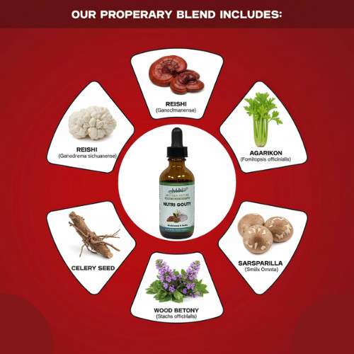 Mother Nature Nutri Gouty Mushroom & Herbs Dietary Supplement – 60 ml