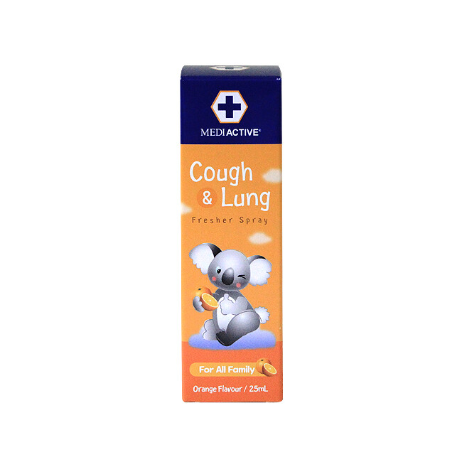 Mediactive Cough&Lung Fresher Spray 25ml (Orange)