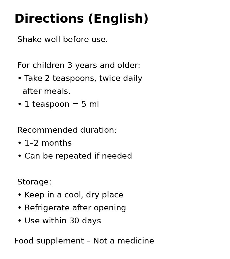 PEDIAKID A-Petit Kids Dietary Supplement Syrup 125ml Raspberry