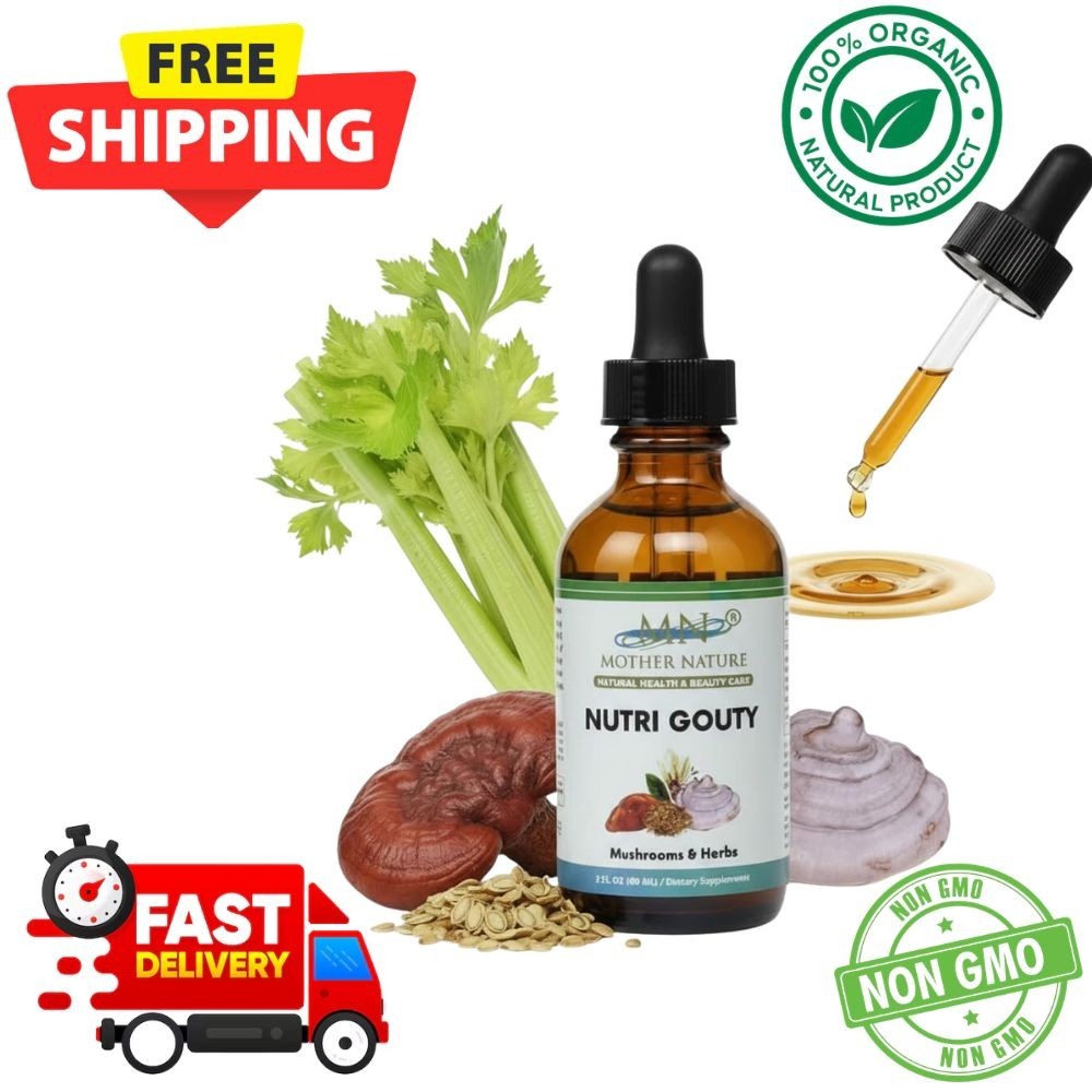 Mother Nature Nutri Gouty Mushroom & Herbs Dietary Supplement – 60 ml