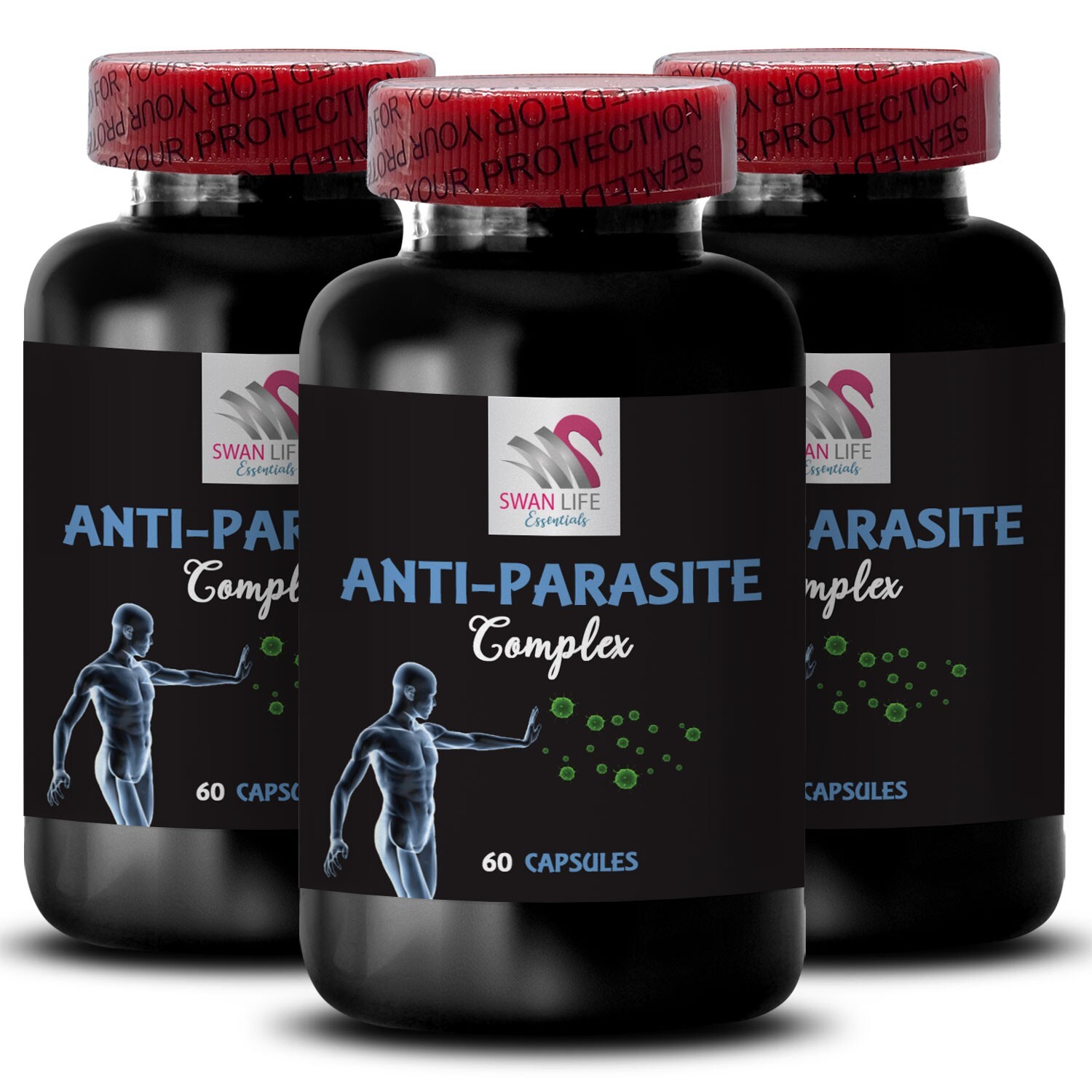 Inner Energy – ANTI-PARASITE COMPLEX – Clean Revival 3 Bottles 180 Capsules