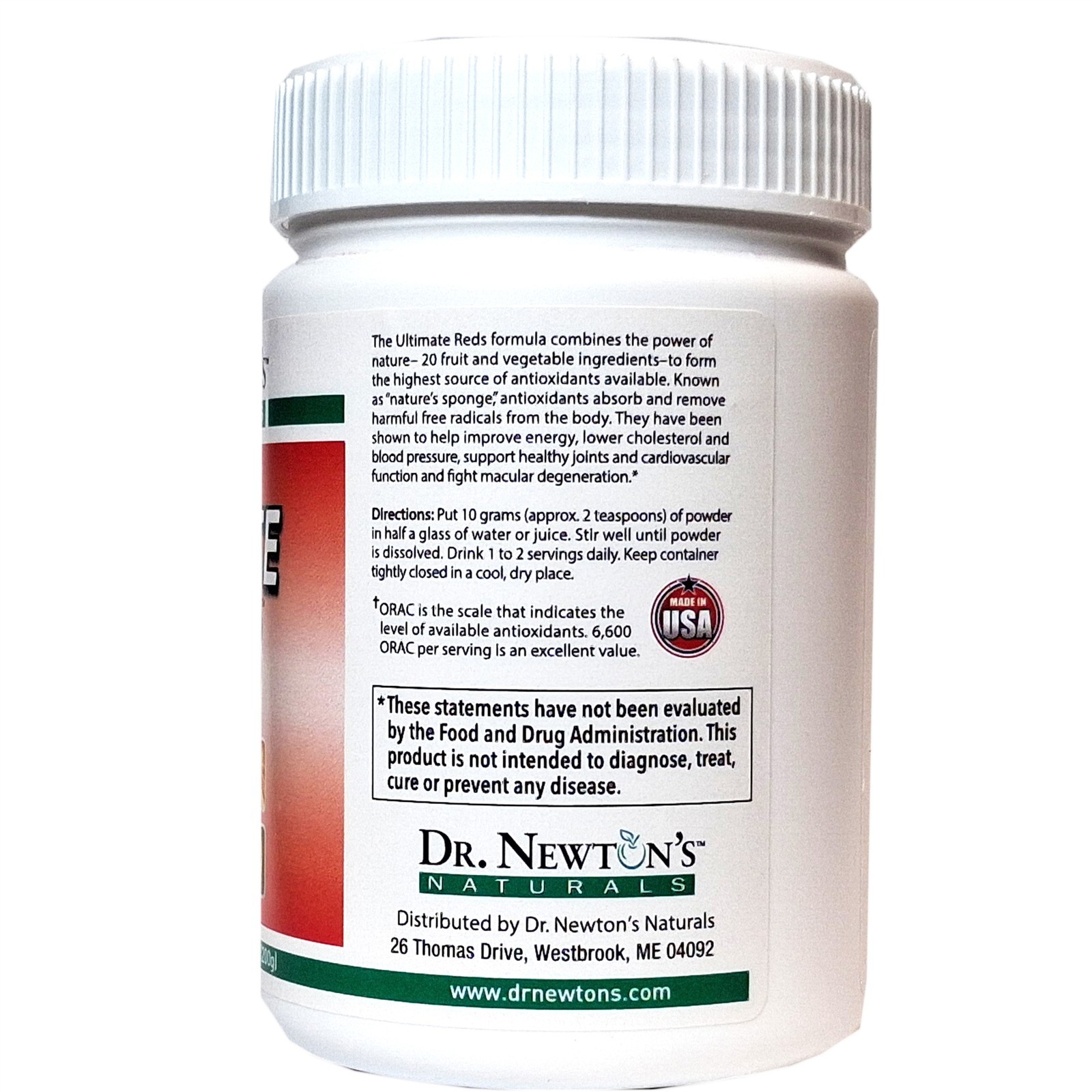 Dr. Newton’s Naturals Ultimate Reds Plant Based Antioxidant Immune Support 7.1oz