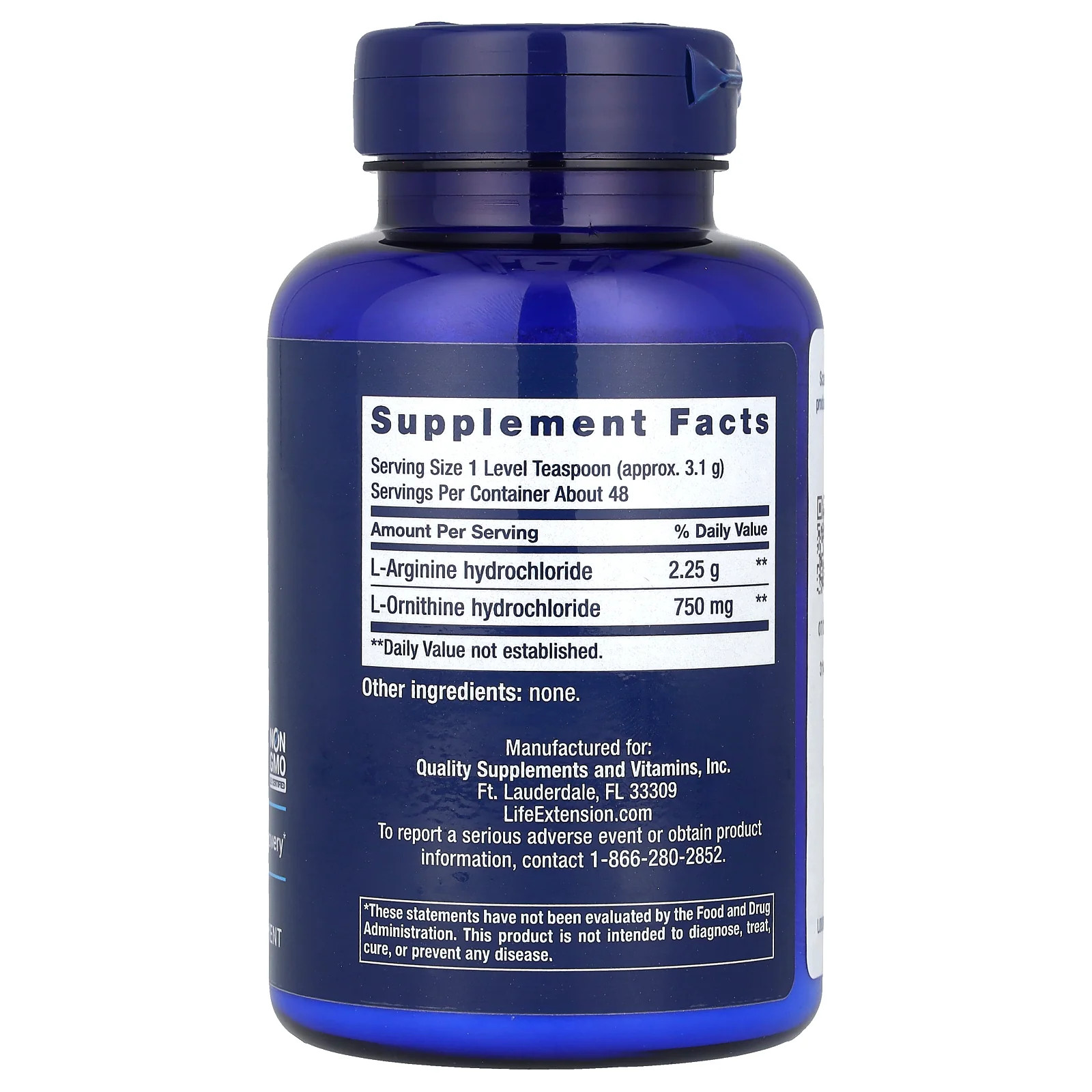 2 X Life Extension, Arginine Ornithine Powder, 5.29 oz (150 g)