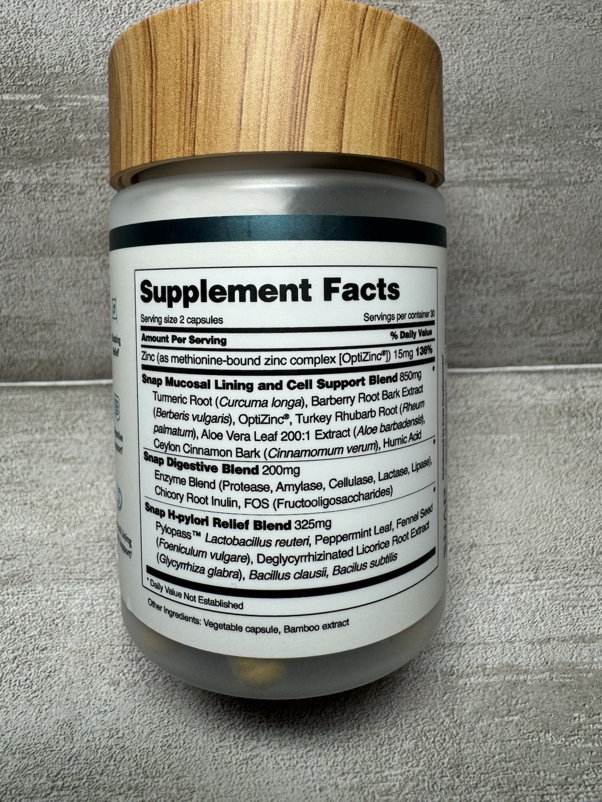 SNAP Gut Health Turmeric Aloe Probiotics Vegan 60 Capsules Exp 09/2027
