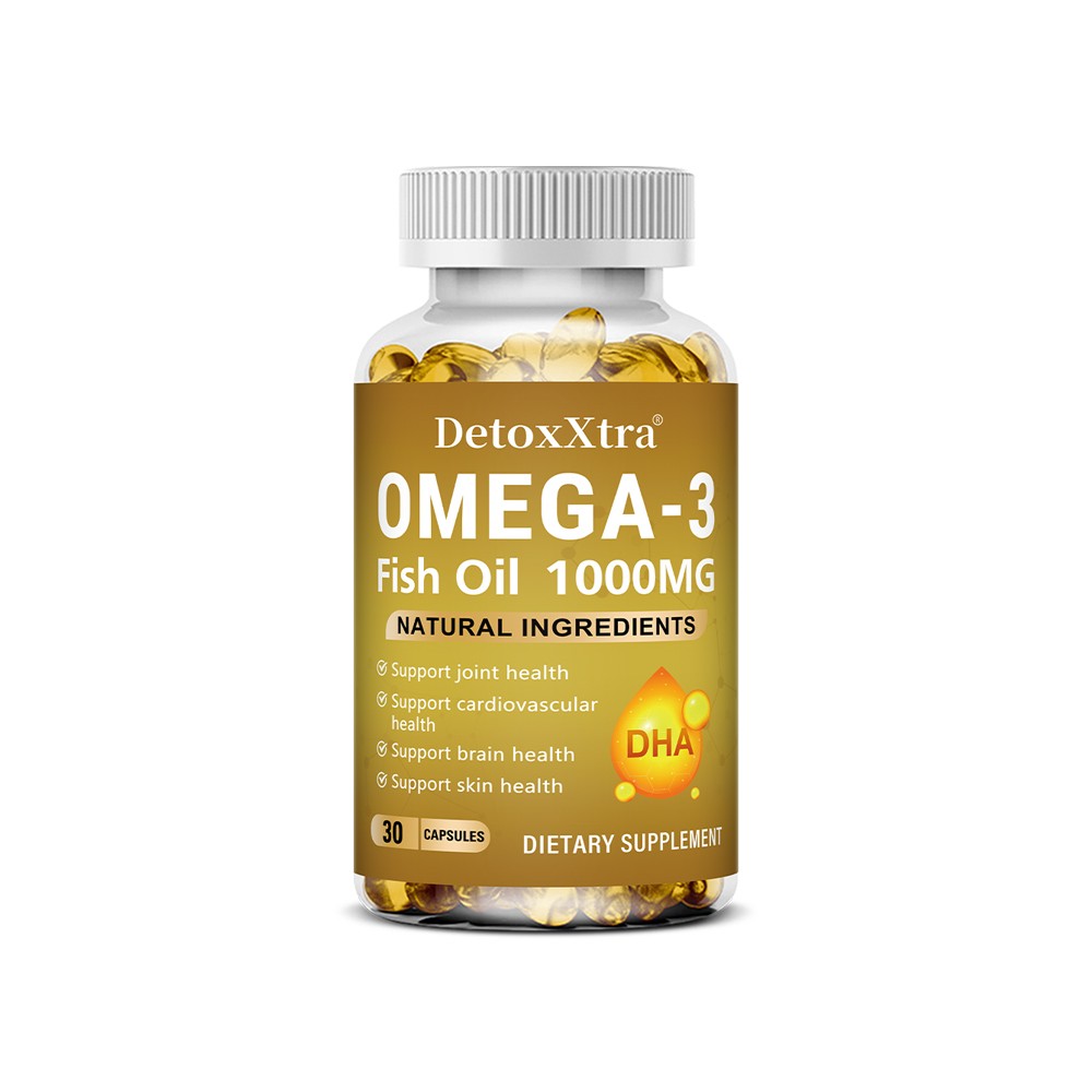 Non-GMO Omega 3 Fish Oil 30~120Caps with Multivitamine,Daily Nutritional Support