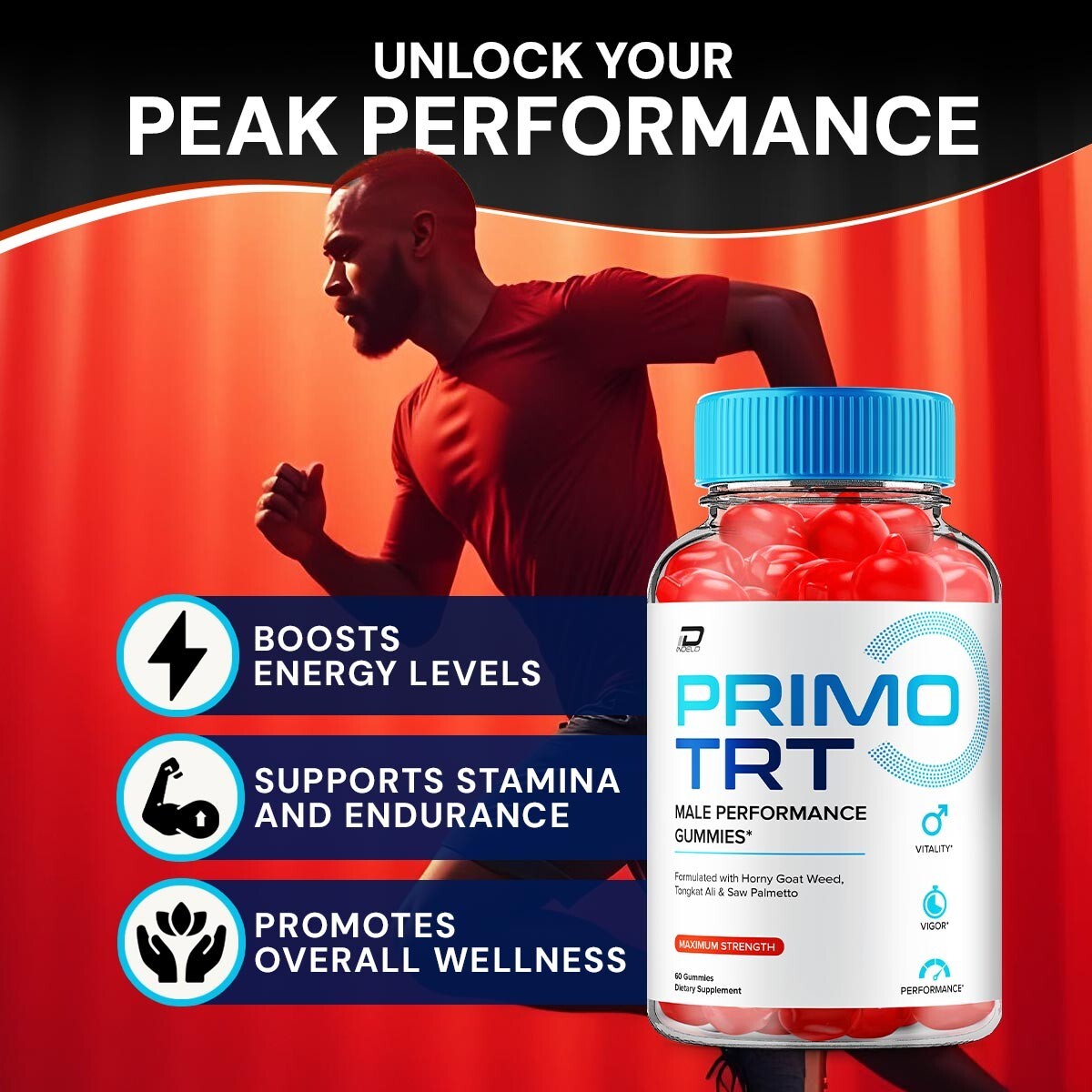 (3 Pack) Primo TRT Gummies for Men – PrimoTRT Male Gummy All-Natural Reviews