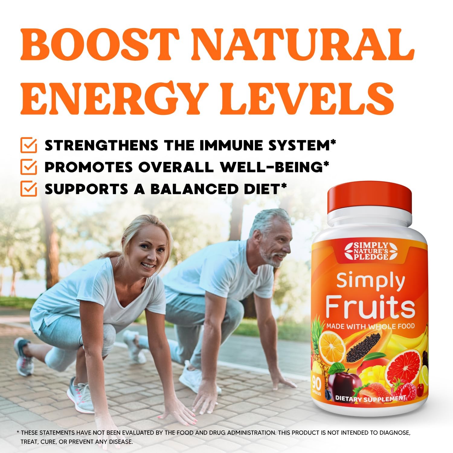 – 90 Fruit Capsules – Made with Whole Food Superfoods, Packed with 25 Differe…