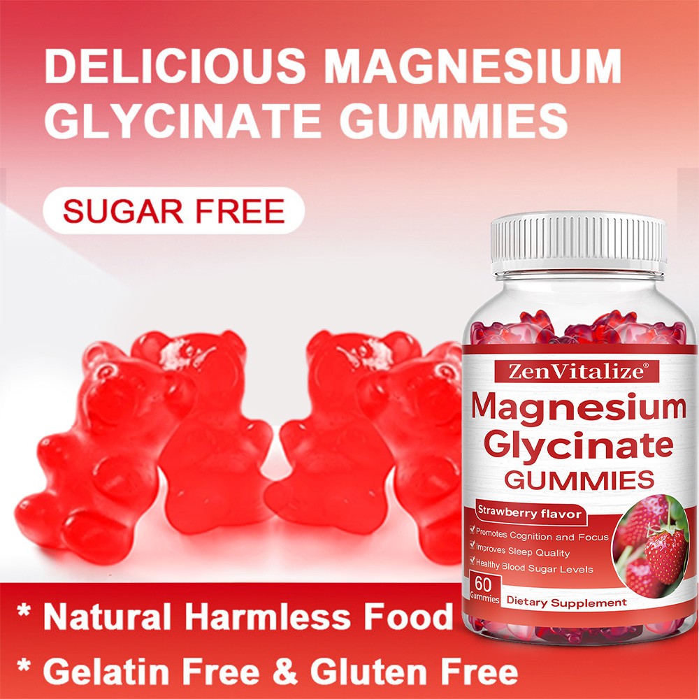 Magnesium glycine: Strengthens bones, relieves stress, and improves sleep.