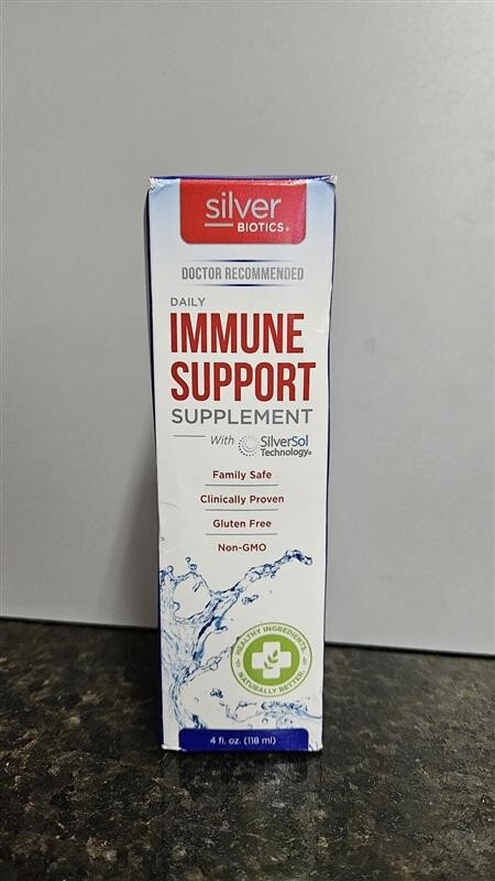 Silver Biotics Daily Immune Support Supplement, SilverSol Tech, 4 Fl Oz Spray