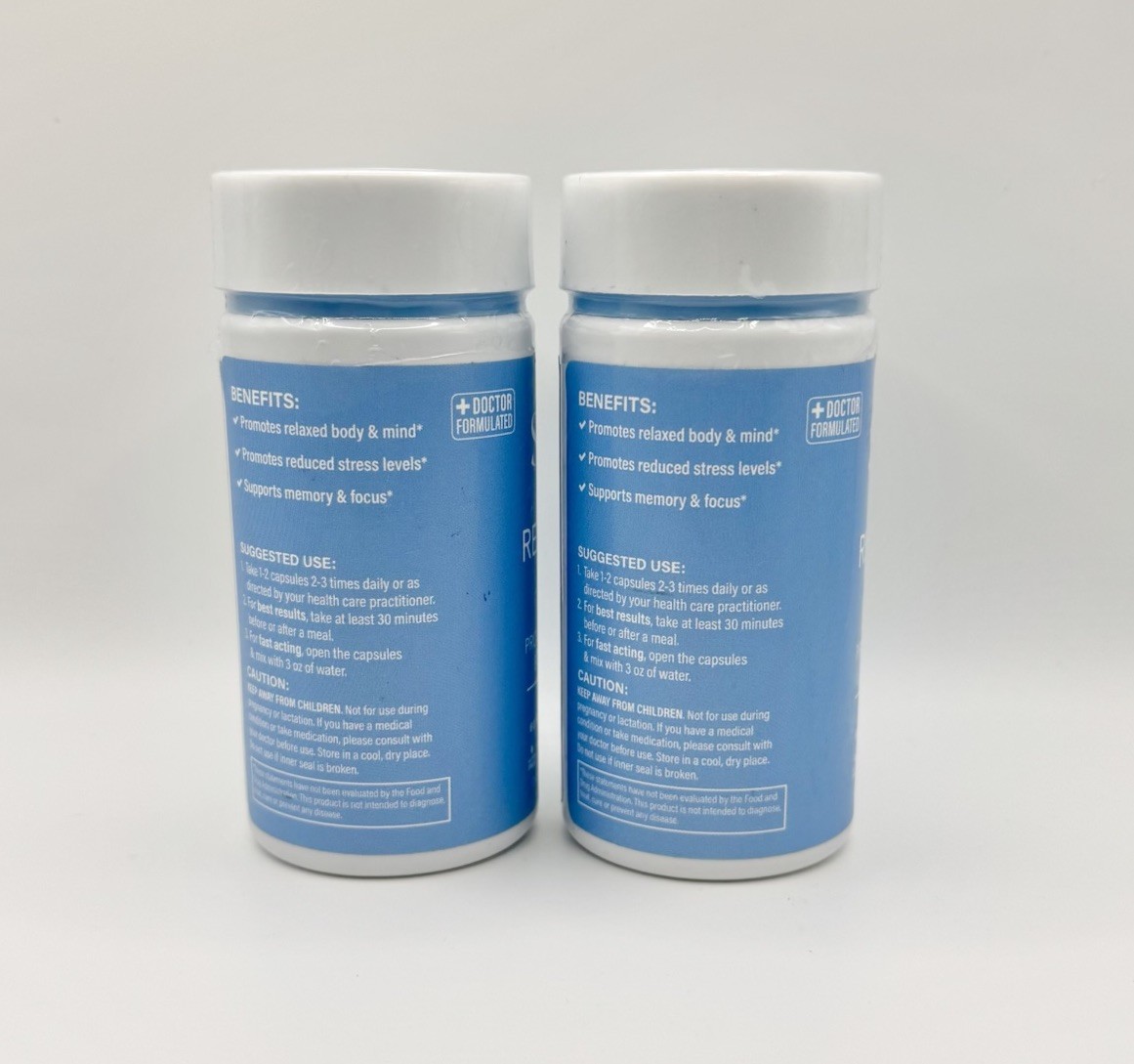 SOL Nutrition Relax Me Supplement – 2 Pack -Promotes A Calm Body & Mind -Ex 5/26