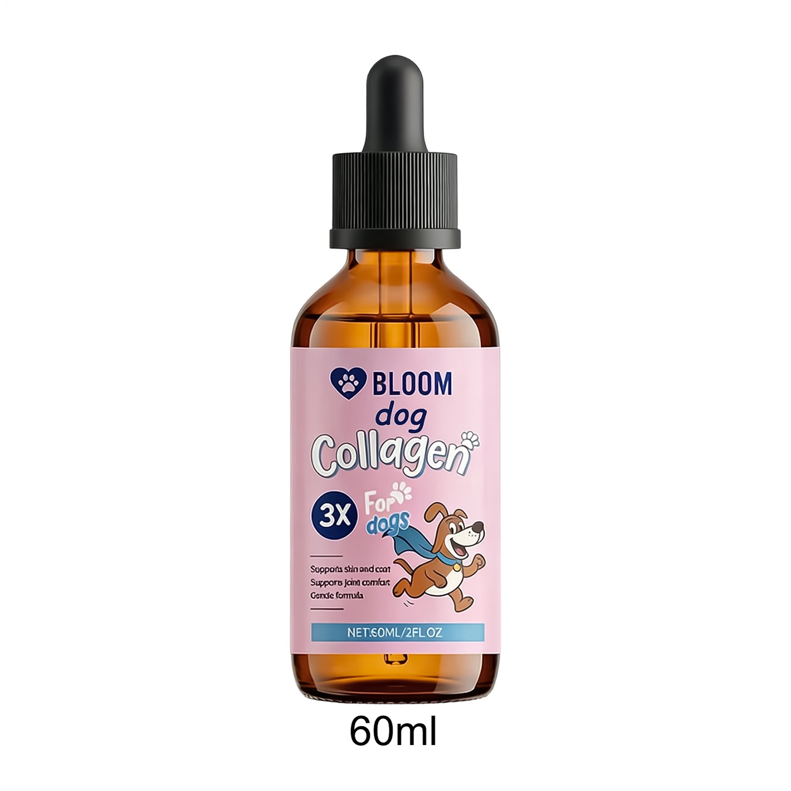 Liquid Bloom Collagen for Dogs, 3 Types Collagen , Healthy Joint, Coat & Gu