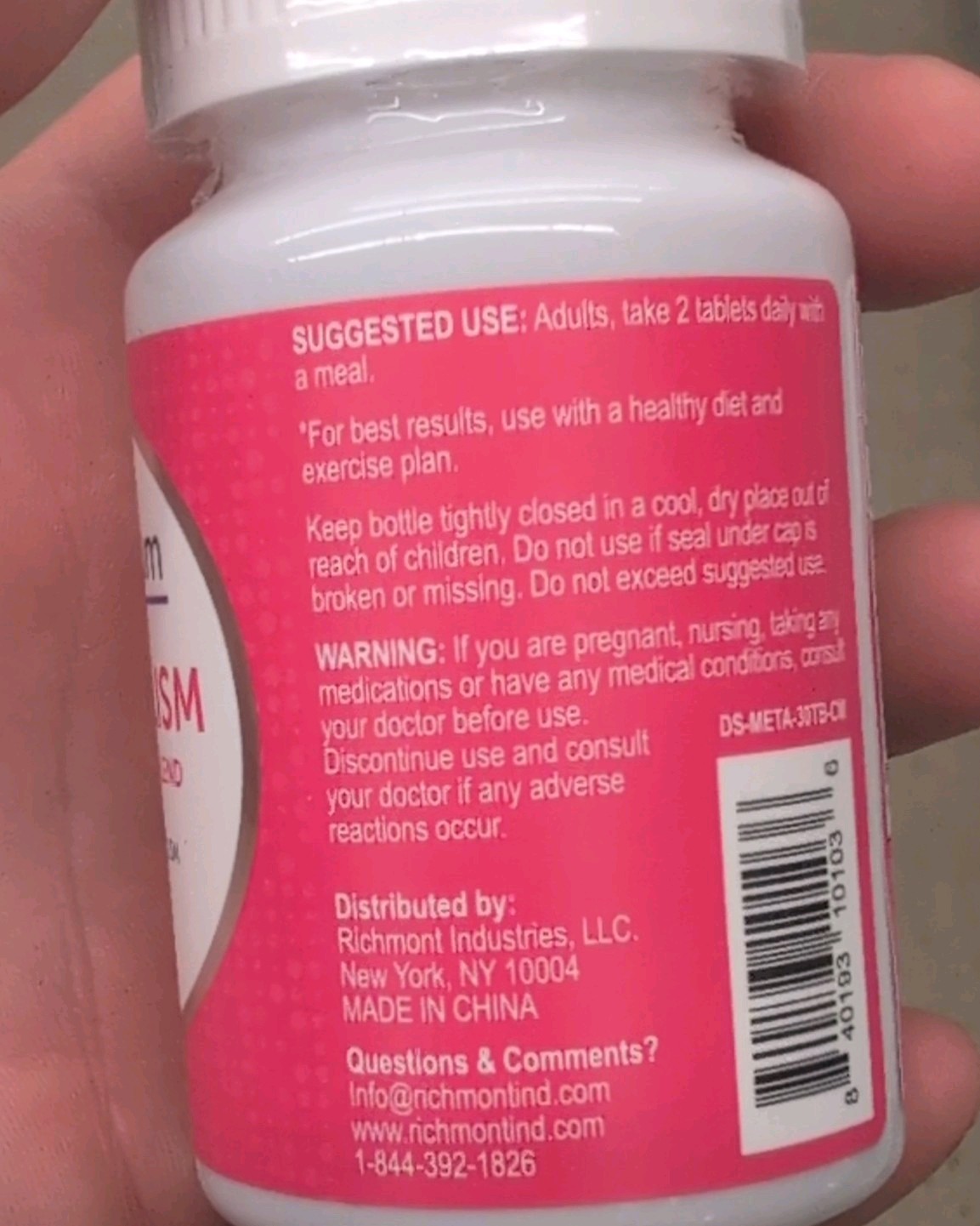 Continuum Metabolism Support Tablets Multi Purpose Blend 30 Count with B12 EGCG