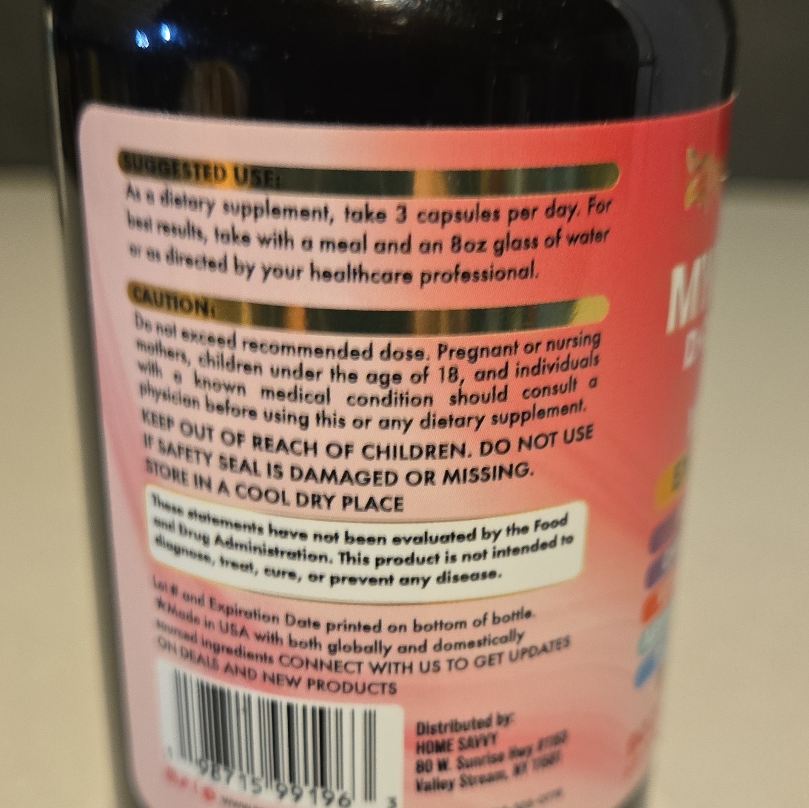 Esyava Myo-Inositol D-Chiro Inositol Berberine D3+K2 90ct Extra Strength