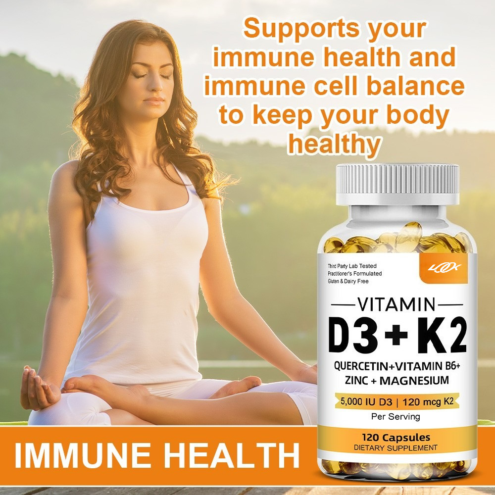 Multivitamin D3+K2 Supplement Strengthen Bone Teeth Muscle&Support Immune