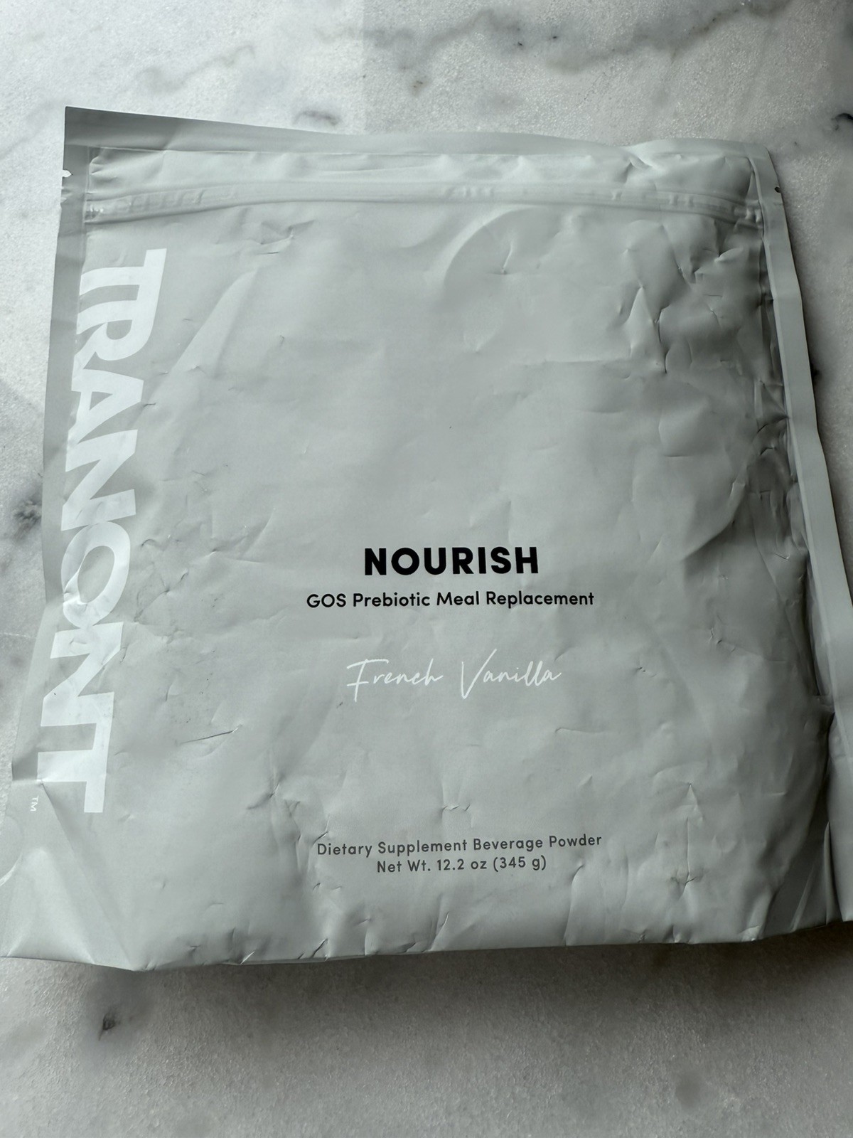 Tranont Nourish French Vanilla Prebiotic Meal Replacement 12.2 oz. BB:01/2026.