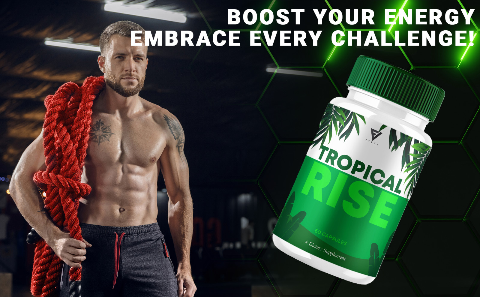 (5 Pack) Tropical Rise Performance Pills, TropicalRise Advanced (300 Capsules)