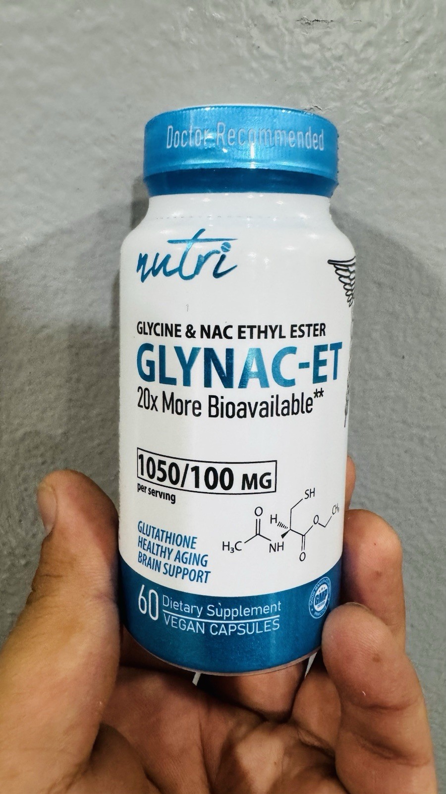 GlyNAC-ET NAC Supplement N-Acetyl Cysteine Ethyl Ester – 60 Count (Pack of 1)