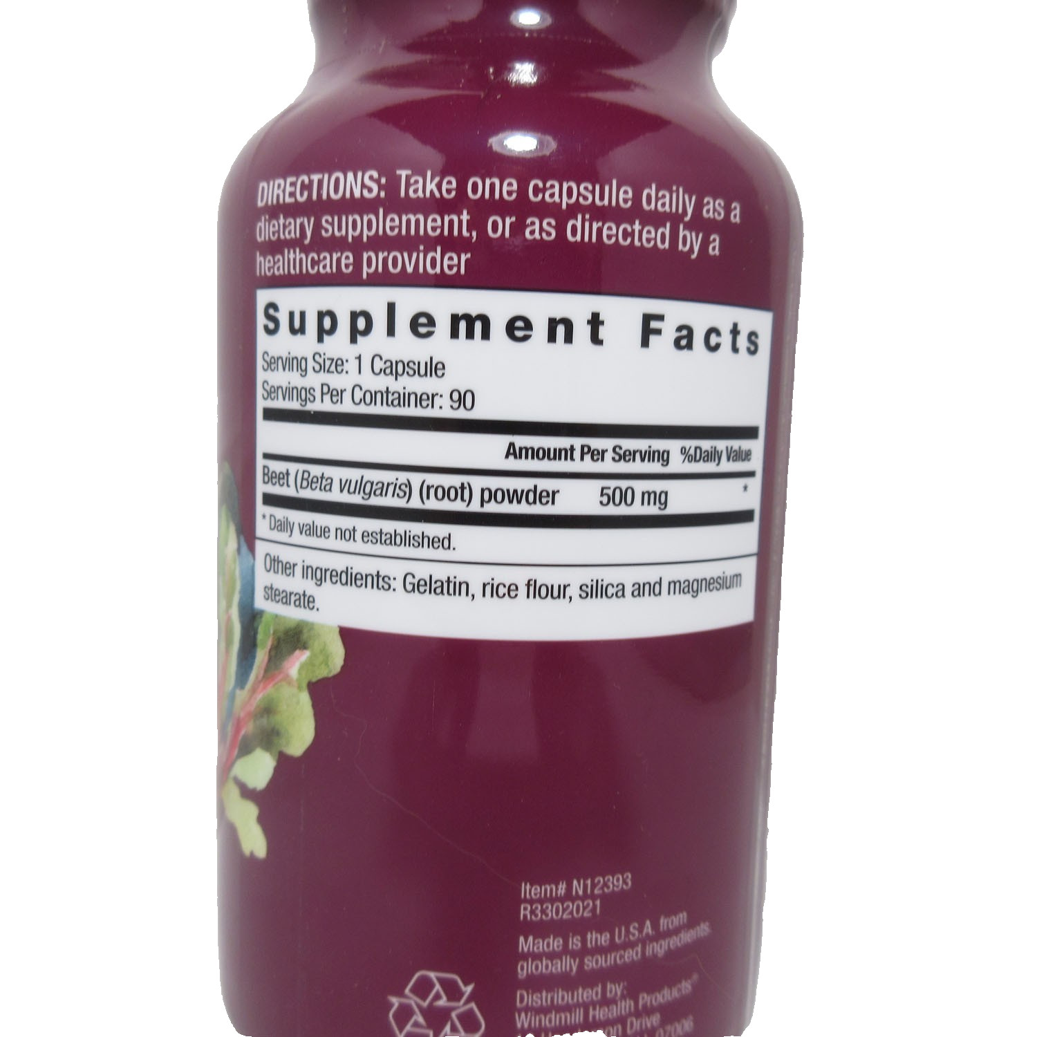 NutritionWorks ® Beet Root Circulation Superfood 90 Capsules 500mg
