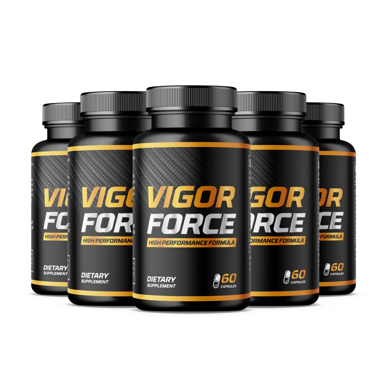 Vigor Force pills 4 ED 300 caps BIGD Vigor Force supplement capsules (5 Bottles)