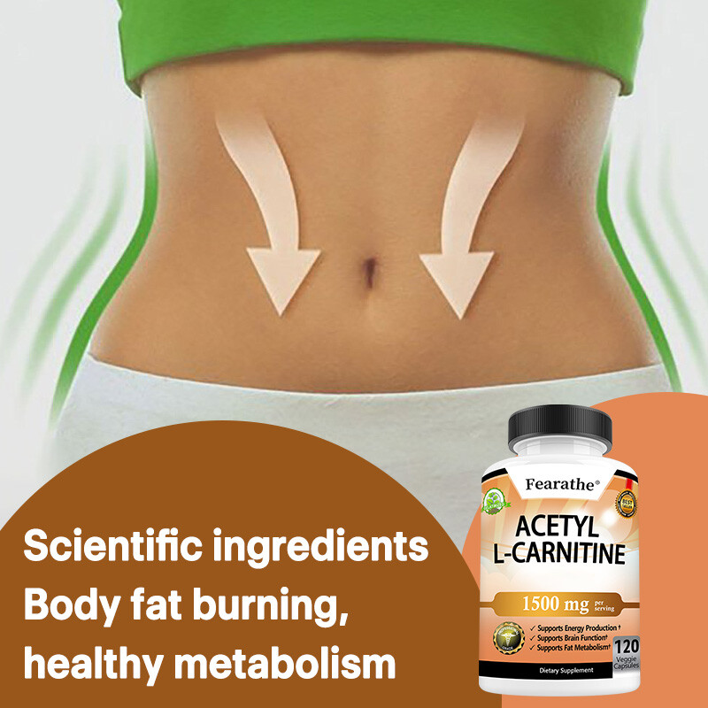 ACETYL L-CARNITINE 1500mg Capsules Nervous System Health Fat Metabolism