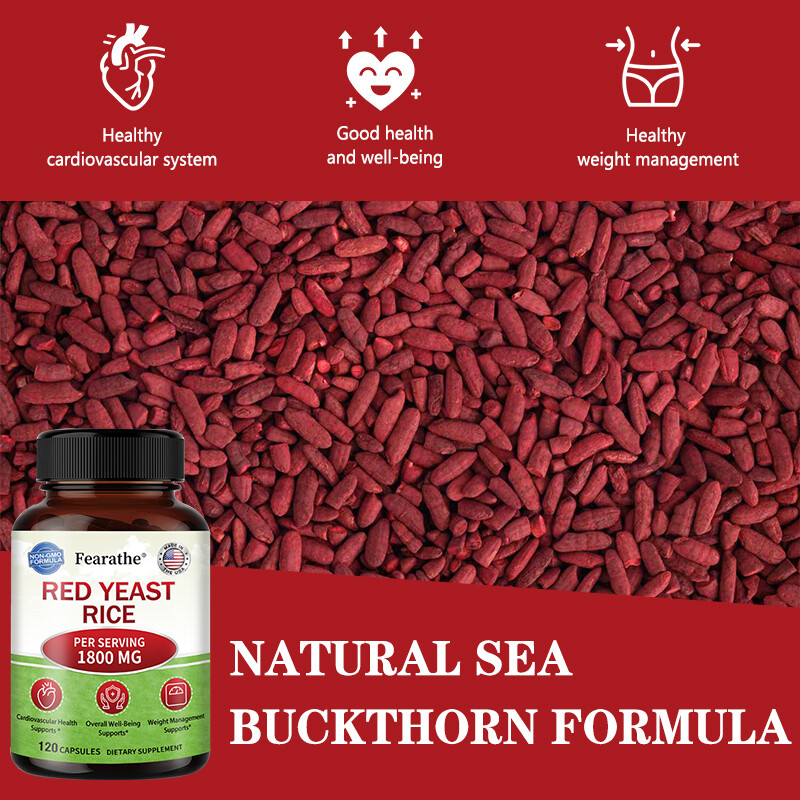 Red Yeast Rice 1800Mg – Heart, Cardiovascular Health, Improved Blood Circulation