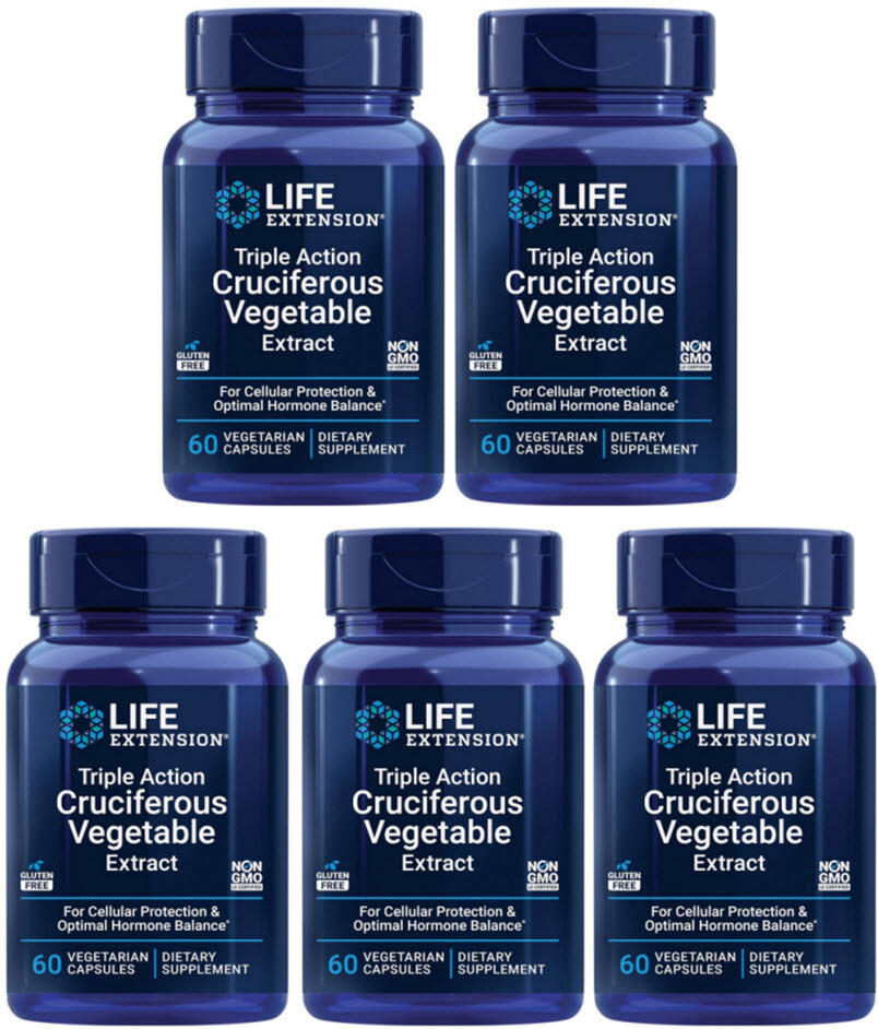 TRIPLE ACTION CRUCIFEROUS VEGETABLE EXTRACT 300 Capsule LIFE EXTENSION