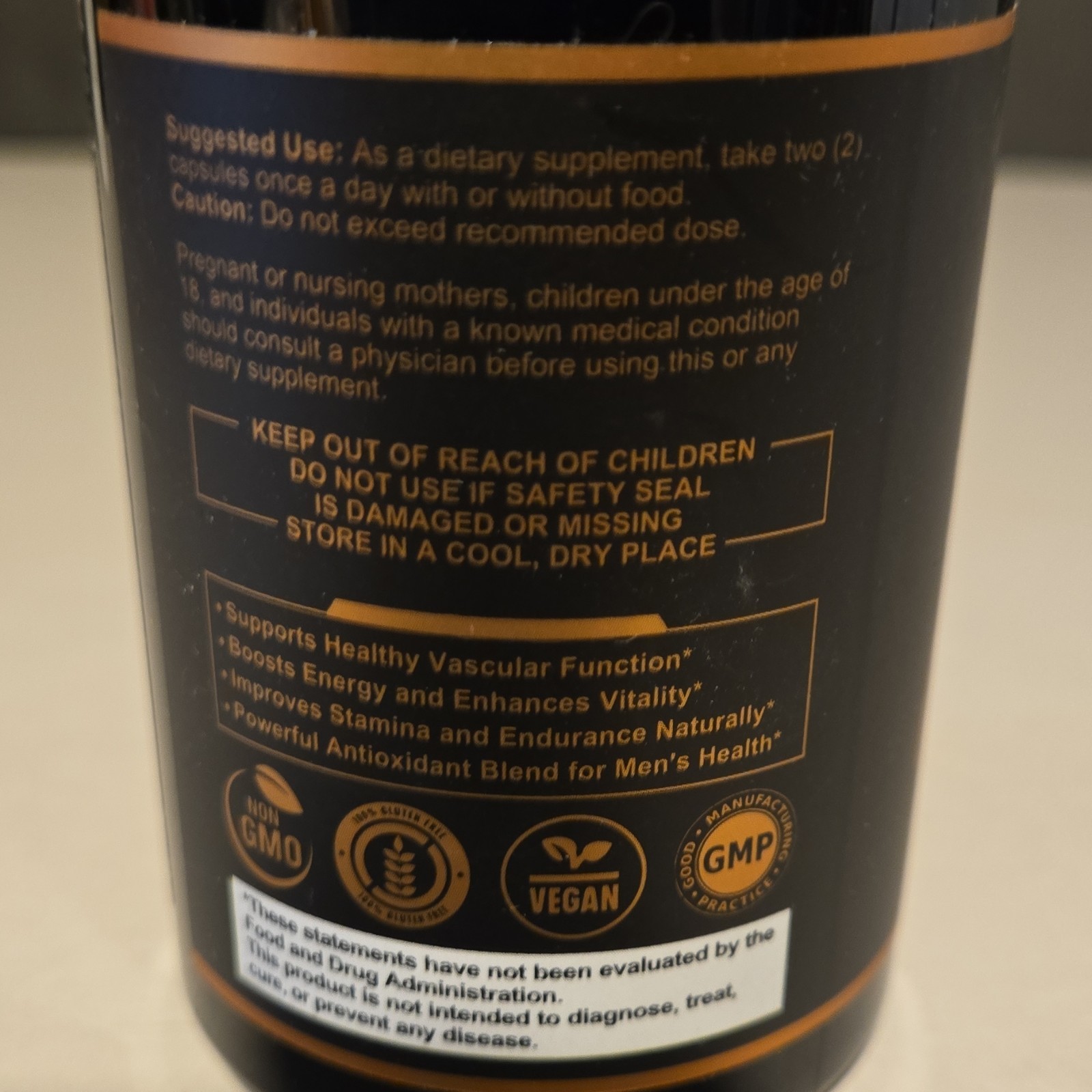 Mellish Island Men’s Health Supplement Vegan Non GMO Gluten Free 913mg 30ct