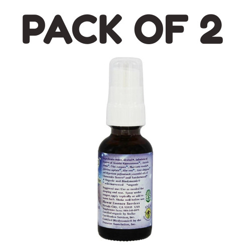 Flower Essence Services Flora-Sleep Formula Spray – 1 oz – Pack of 2