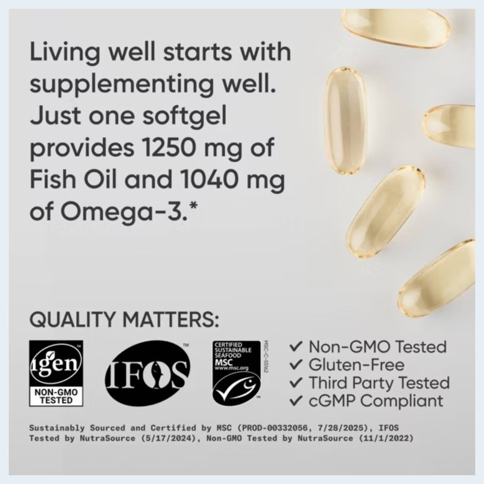 ALASKAN Sports Research Omega-3 Triple Strength Fish Oil 60 Softgels Non-GMO NEW