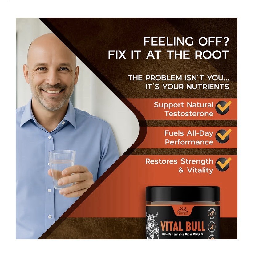 3 Pack Lonvera Vital Bull Male Performance Beef Organ Grass Fed For Men